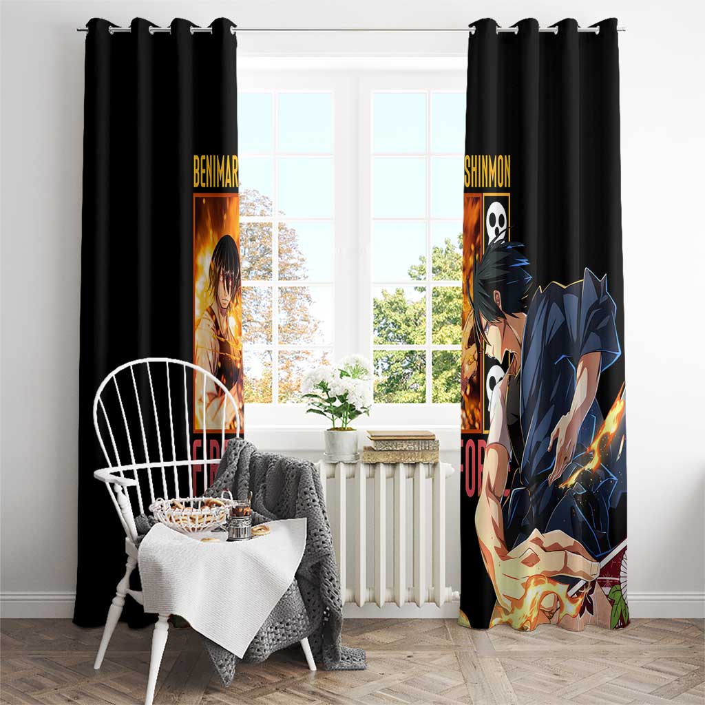 Benimaru Shinmon Fire Force Window Curtain Anime Style