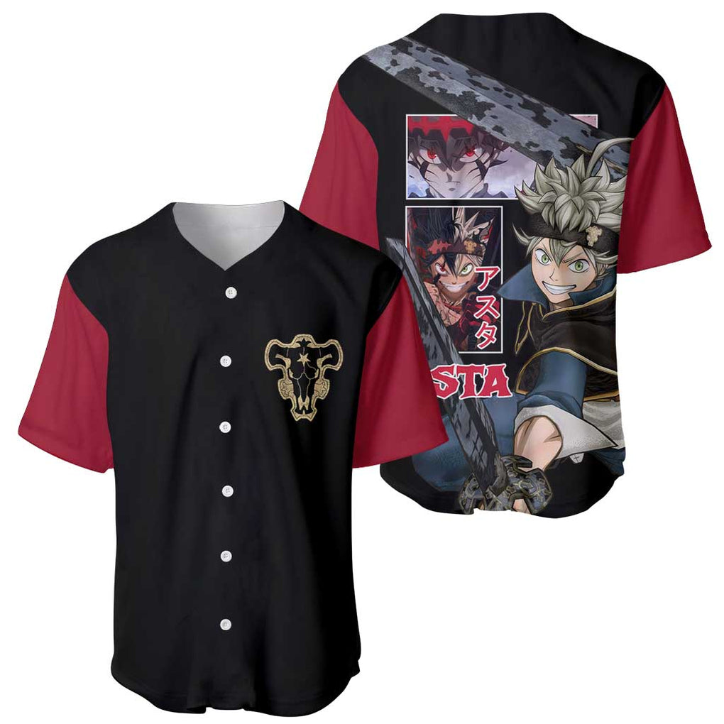 Asta - Black Clover Baseball Jersey Japan Anime Style