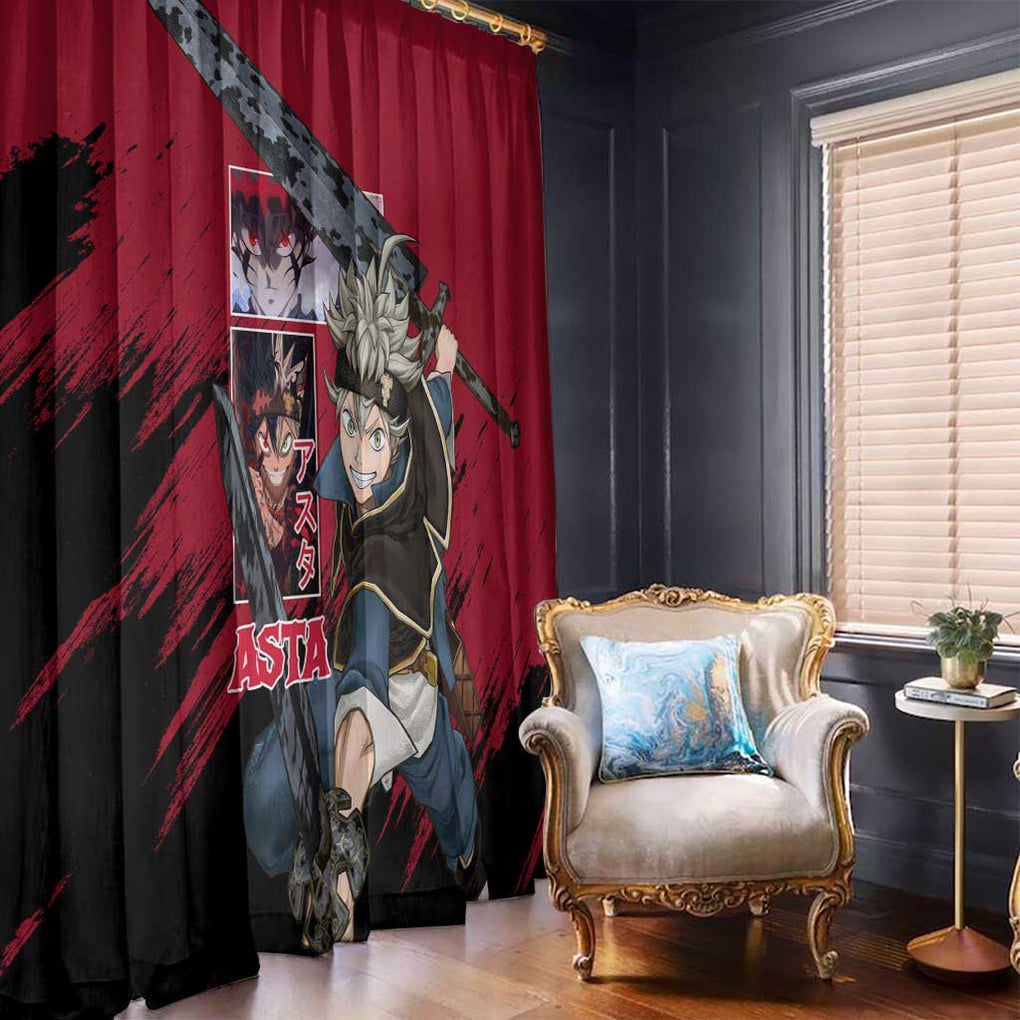 Asta - Black Clover Window Curtain Japan Anime Style