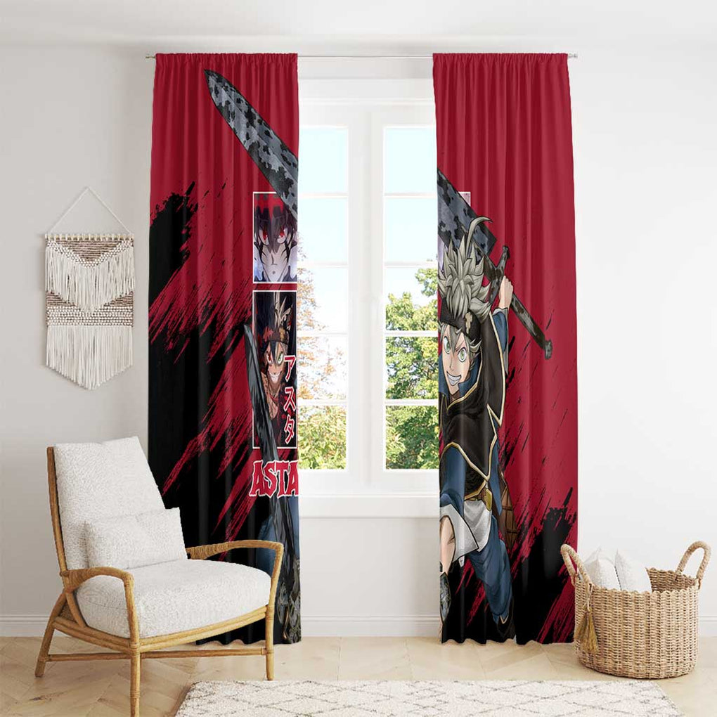 Asta - Black Clover Window Curtain Japan Anime Style
