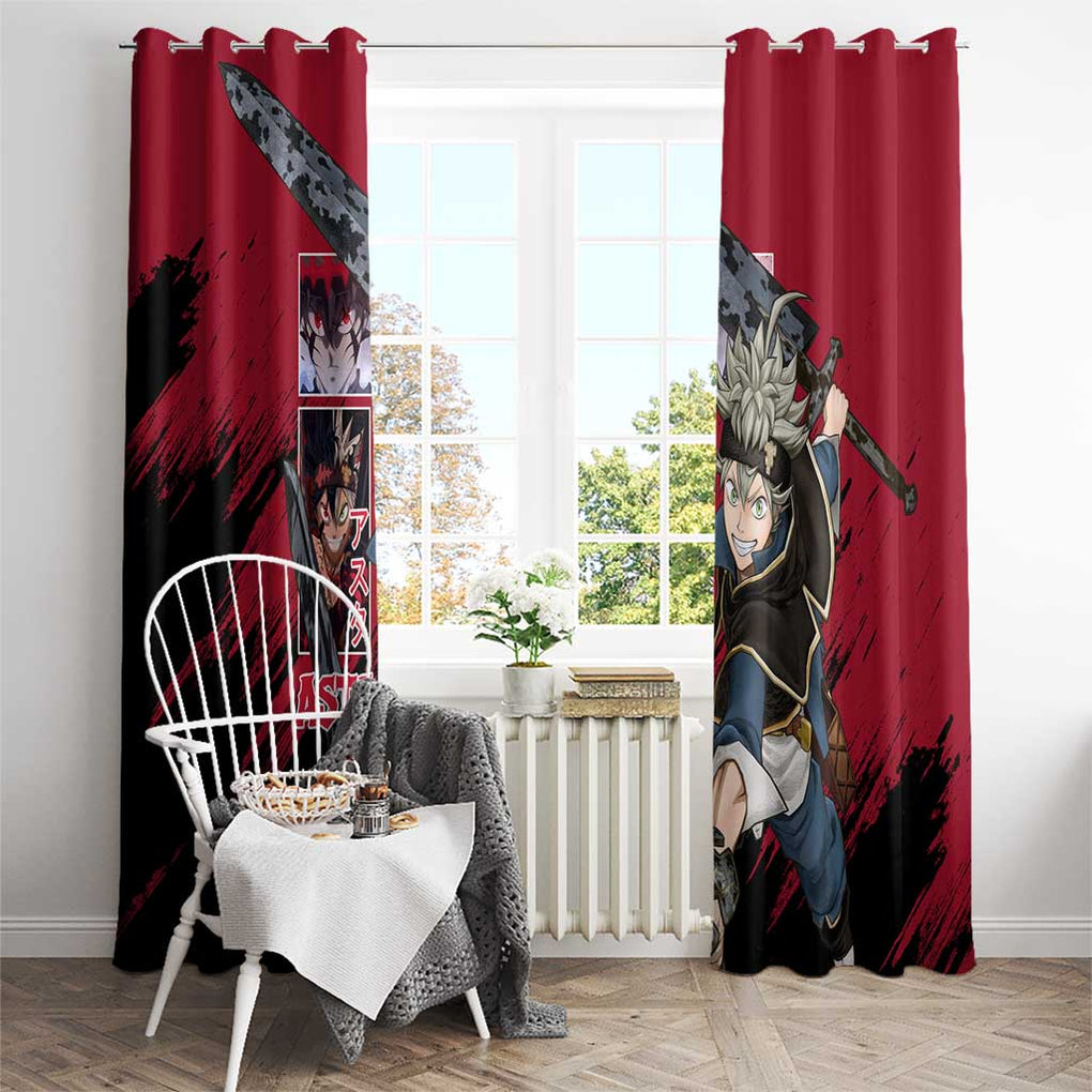 Asta - Black Clover Window Curtain Japan Anime Style