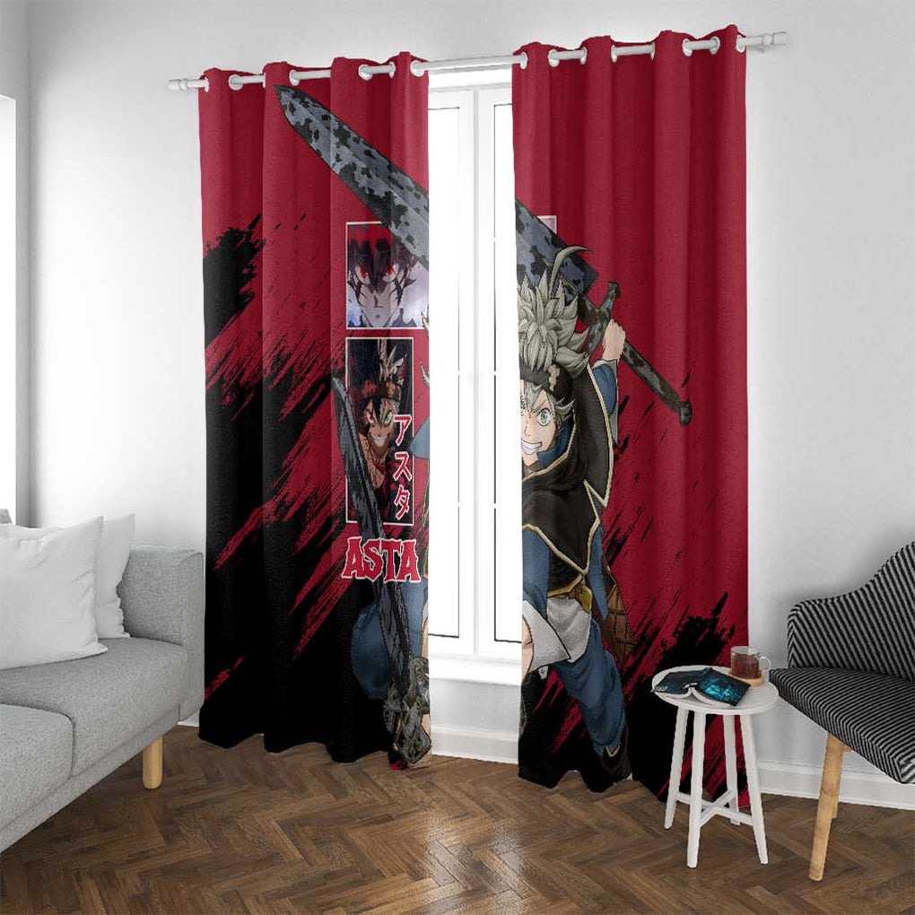 Asta - Black Clover Window Curtain Japan Anime Style