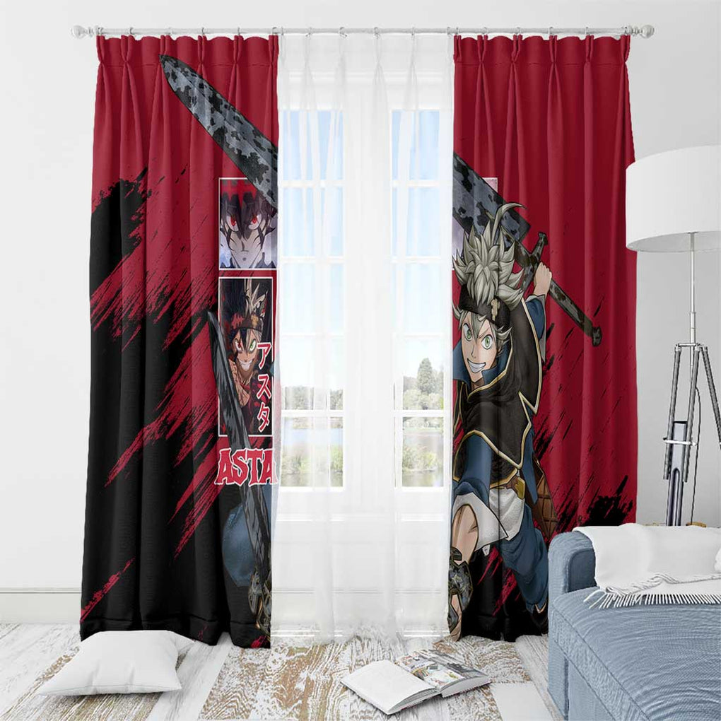 Asta - Black Clover Window Curtain Japan Anime Style