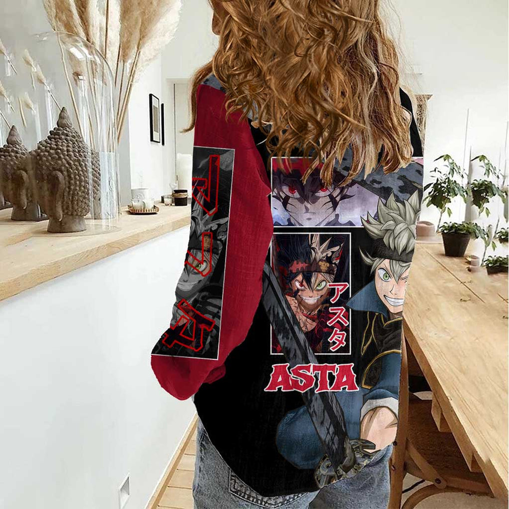 Asta - Black Clover Women Casual Shirt Japan Anime Style