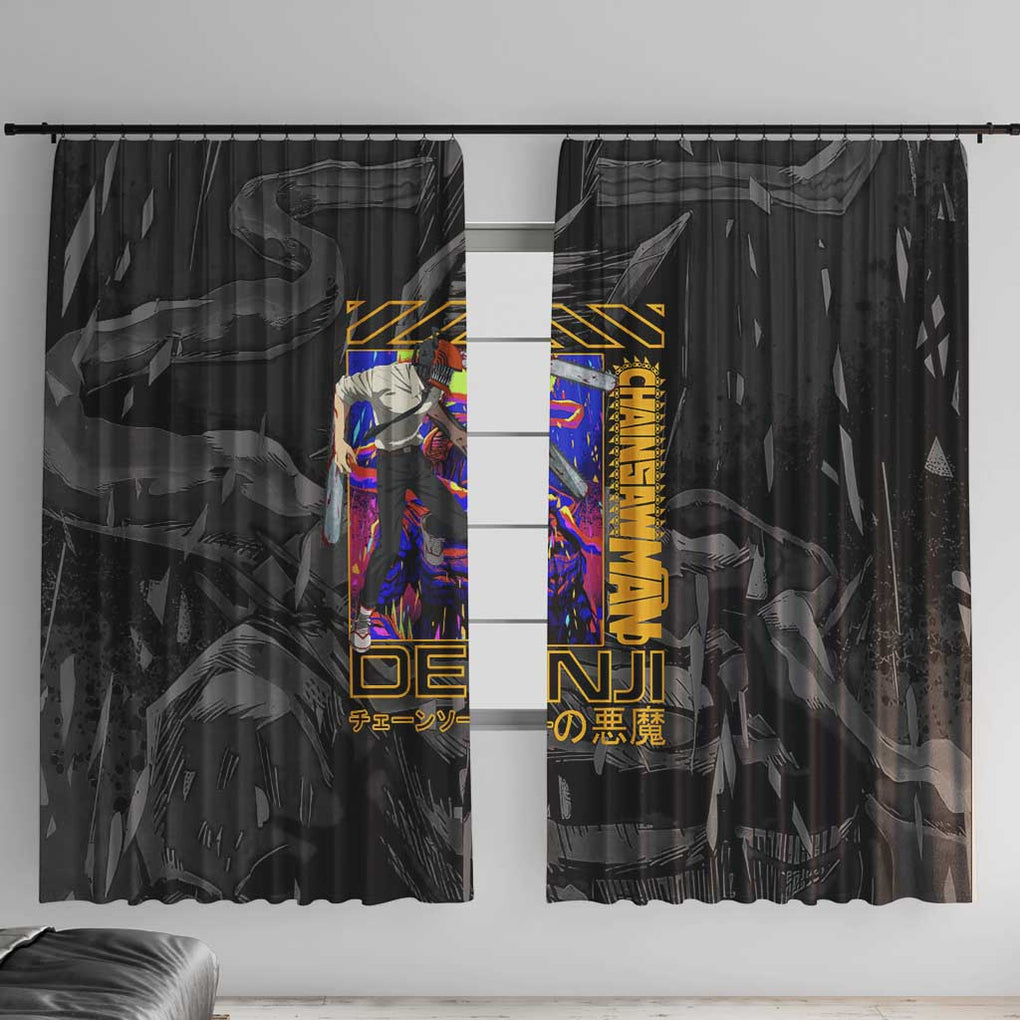 Denji -  Chainsaw Man Window Curtain Japan Anime Style