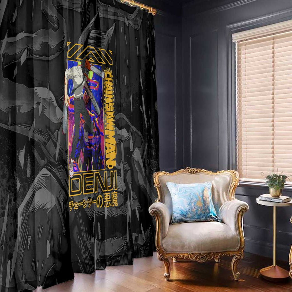 Denji -  Chainsaw Man Window Curtain Japan Anime Style