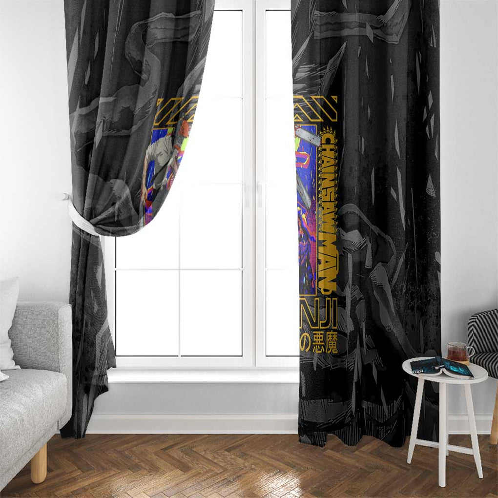 Denji -  Chainsaw Man Window Curtain Japan Anime Style