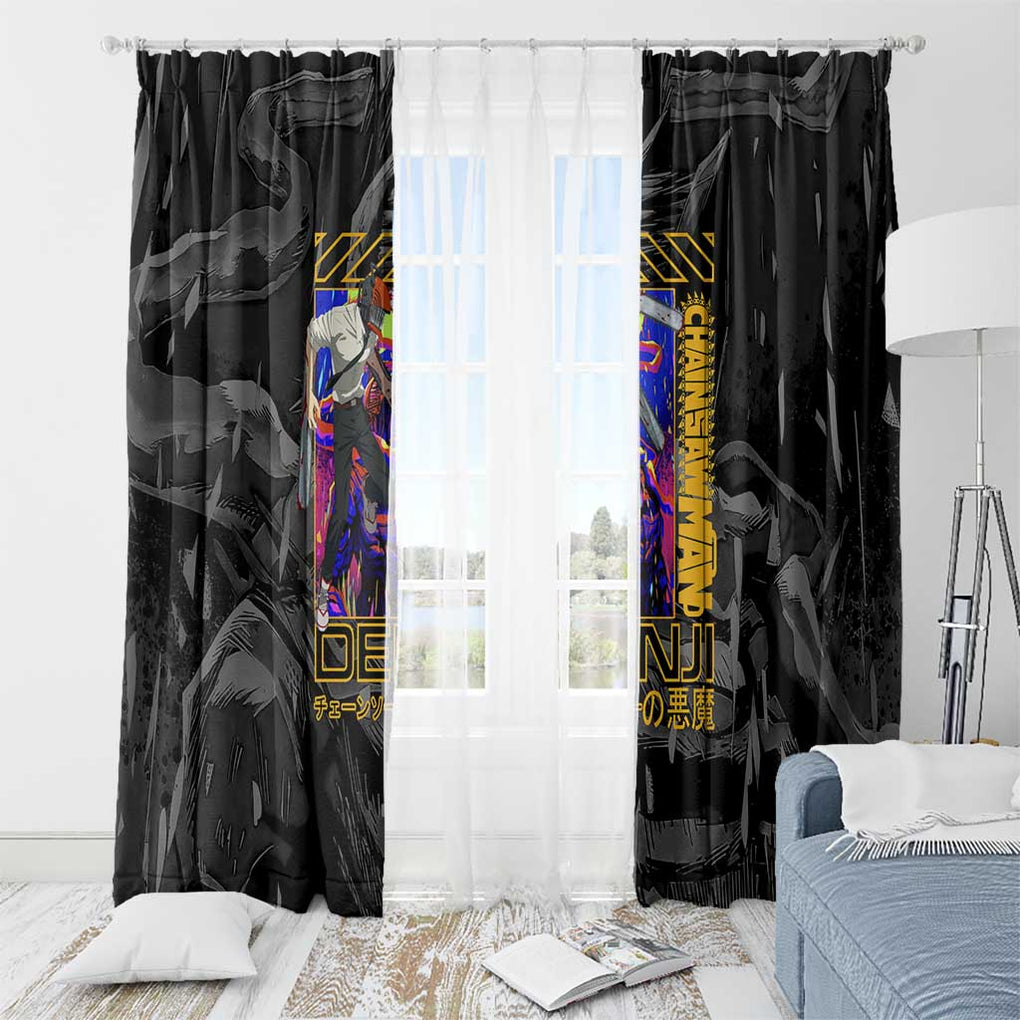 Denji -  Chainsaw Man Window Curtain Japan Anime Style