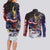 Trippy All Might My Hero Academia Couples Matching Long Sleeve Bodycon Dress and Long Sleeve Button Shirt Anime Mid Trippy Style