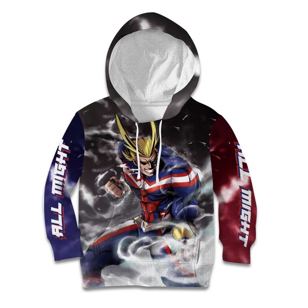 Trippy All Might My Hero Academia Kid Hoodie Anime Mid Trippy Style
