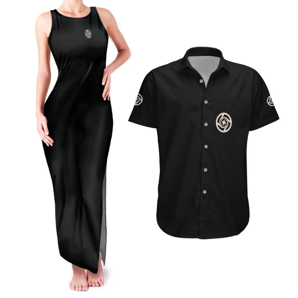 Yuta Okkotsu Jujutsu Kaisen Couples Matching Tank Maxi Dress and Hawaiian Shirt Anime Style
