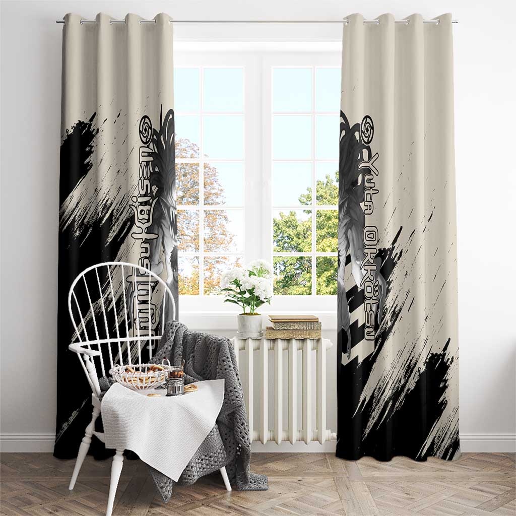 Yuta Okkotsu Jujutsu Kaisen Window Curtain Anime Style