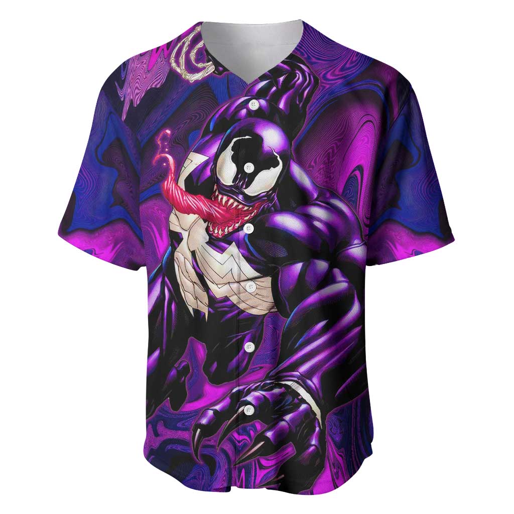 Trippy Venom Baseball Jersey Comic Mix Galaxy Trippy Style