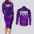 Trippy Venom Couples Matching Long Sleeve Bodycon Dress and Long Sleeve Button Shirt Comic Mix Galaxy Trippy Style