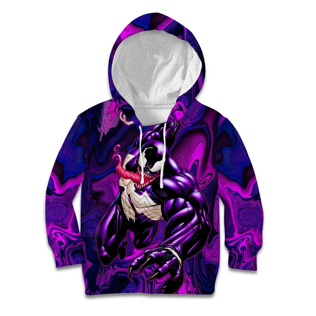 Trippy Venom Kid Hoodie Comic Mix Galaxy Trippy Style