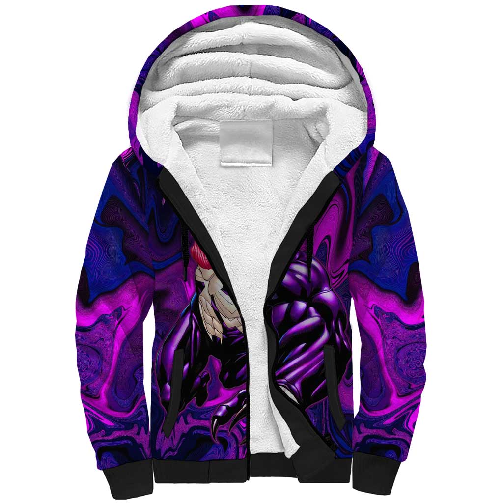 Trippy Venom Sherpa Hoodie Comic Mix Galaxy Trippy Style