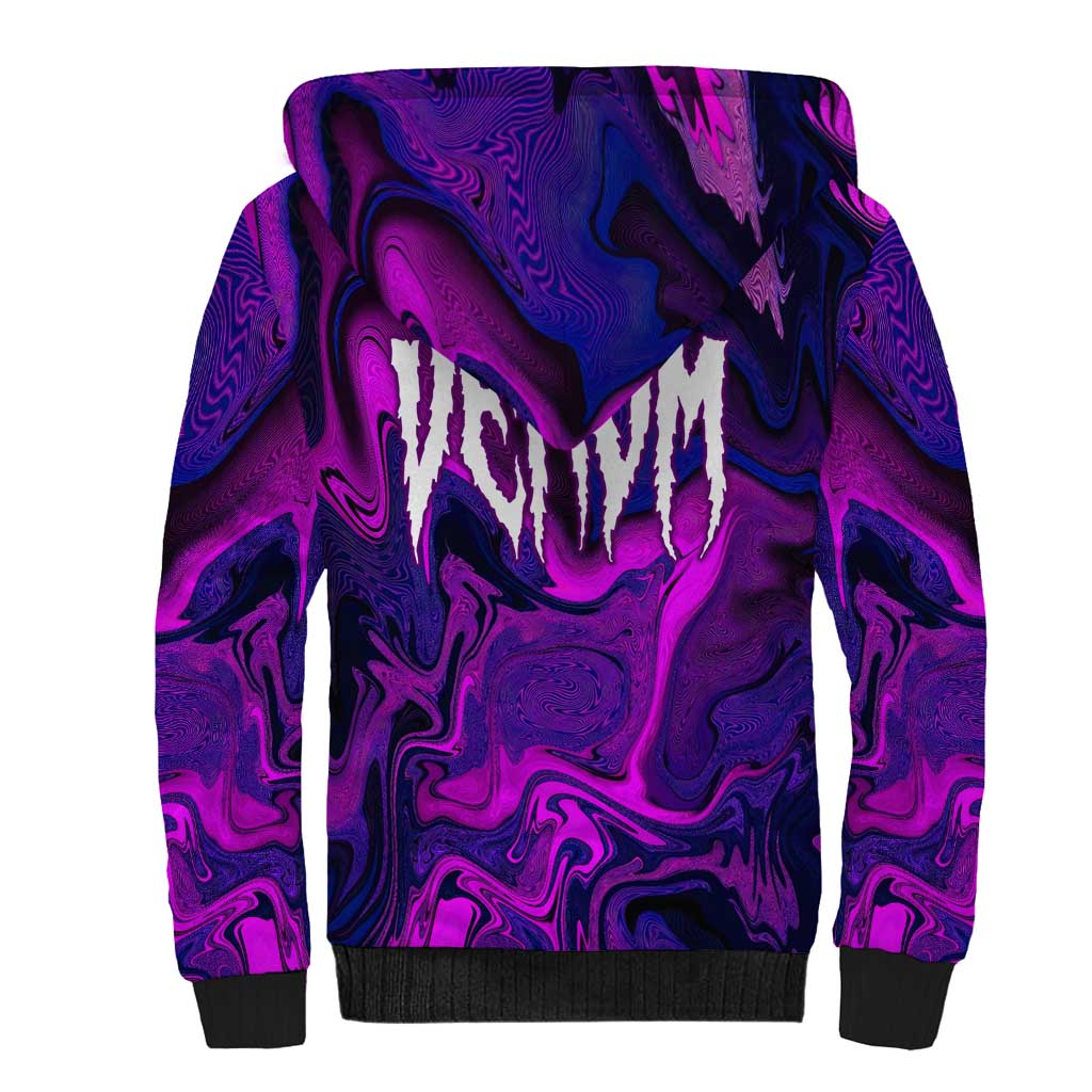Trippy Venom Sherpa Hoodie Comic Mix Galaxy Trippy Style