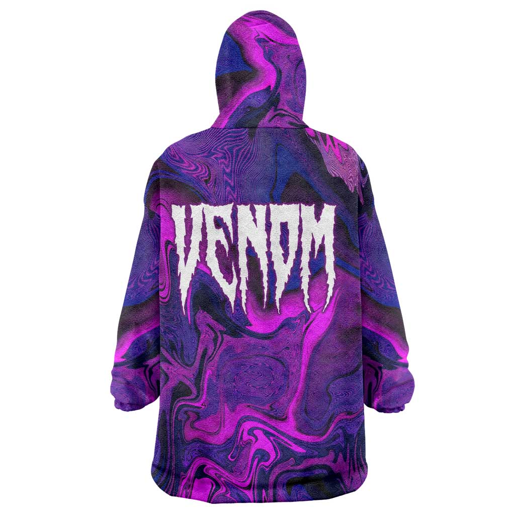 Trippy Venom Wearable Blanket Hoodie Comic Mix Galaxy Trippy Style