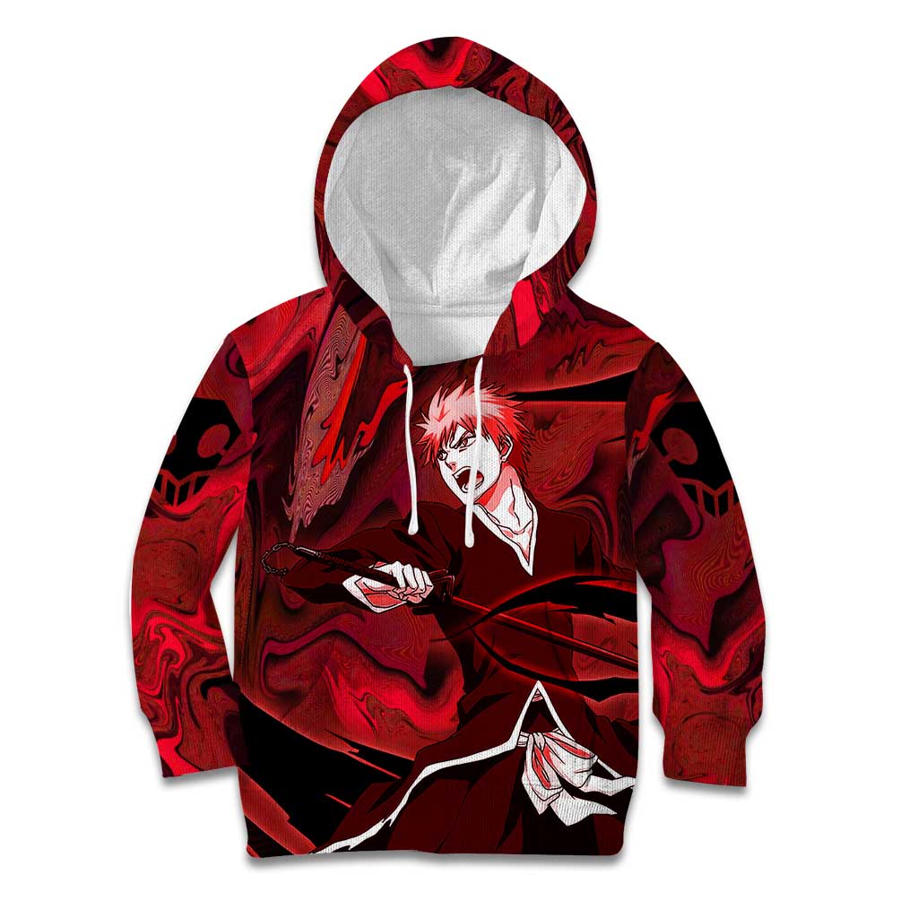 Ichigo True Shikai Bleach Kid Hoodie Anime Mix Trippy Style