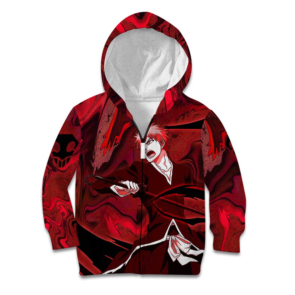 Ichigo True Shikai Bleach Kid Hoodie Anime Mix Trippy Style