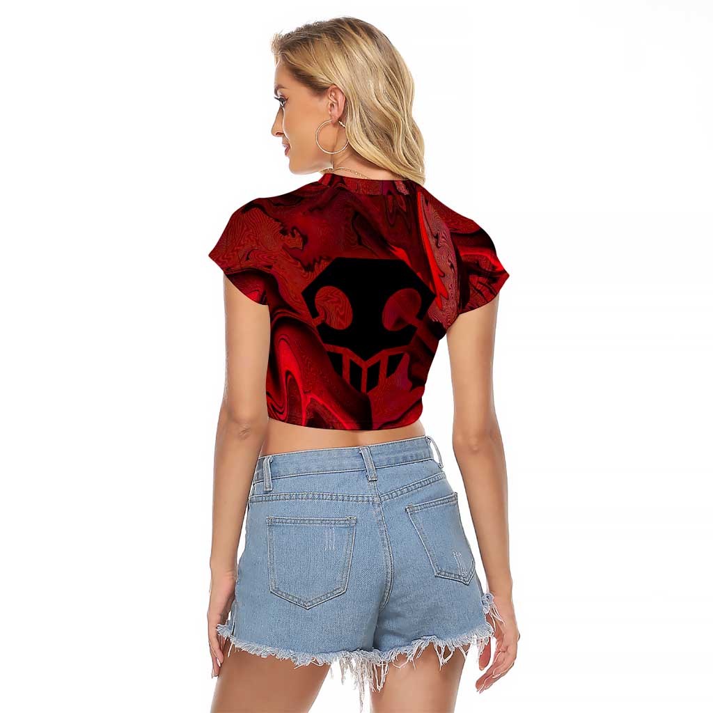 Ichigo True Shikai Bleach Raglan Cropped T Shirt Anime Mix Trippy Style