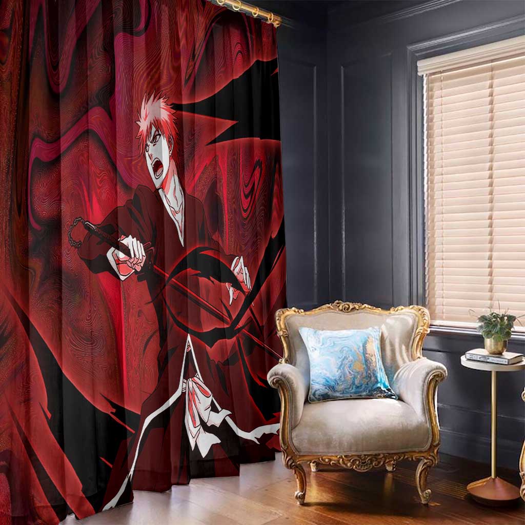 Ichigo True Shikai Bleach Window Curtain Anime Mix Trippy Style