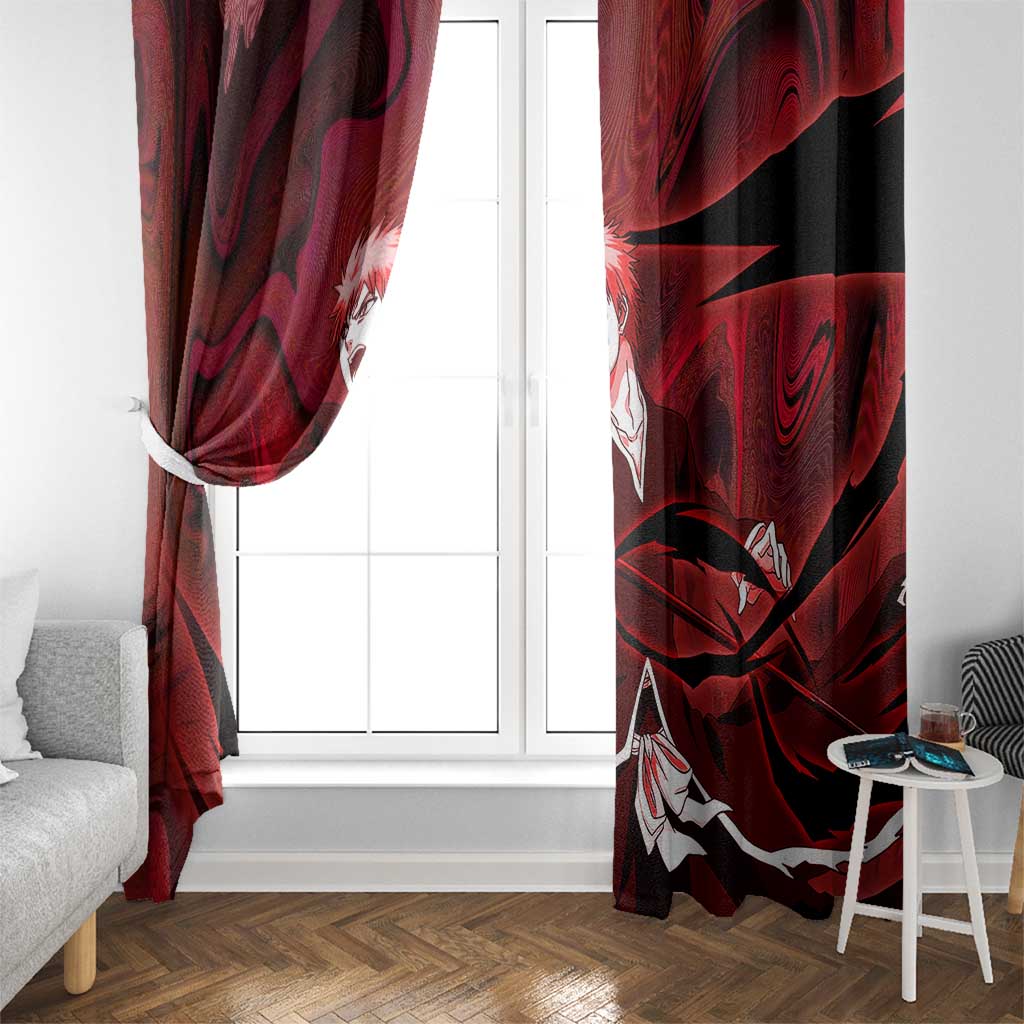 Ichigo True Shikai Bleach Window Curtain Anime Mix Trippy Style