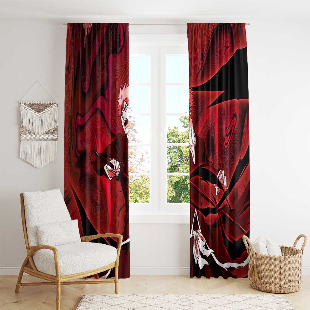 Ichigo True Shikai Bleach Window Curtain Anime Mix Trippy Style