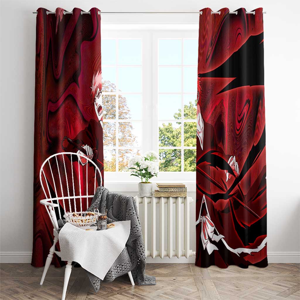 Ichigo True Shikai Bleach Window Curtain Anime Mix Trippy Style