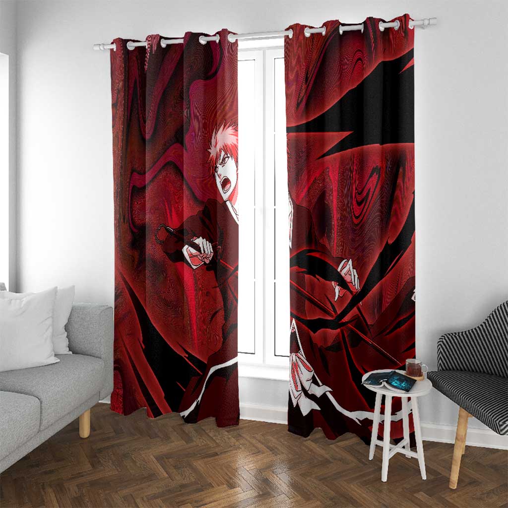 Ichigo True Shikai Bleach Window Curtain Anime Mix Trippy Style