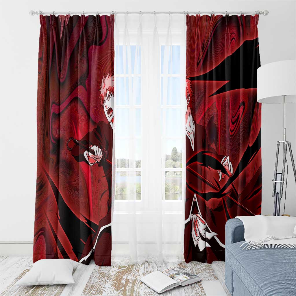 Ichigo True Shikai Bleach Window Curtain Anime Mix Trippy Style