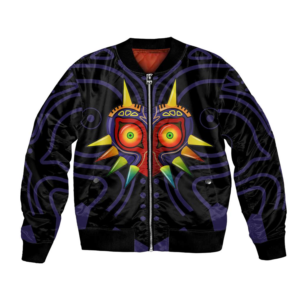 Majora’s Mask Zelda Bomber Jacket Abtract Style
