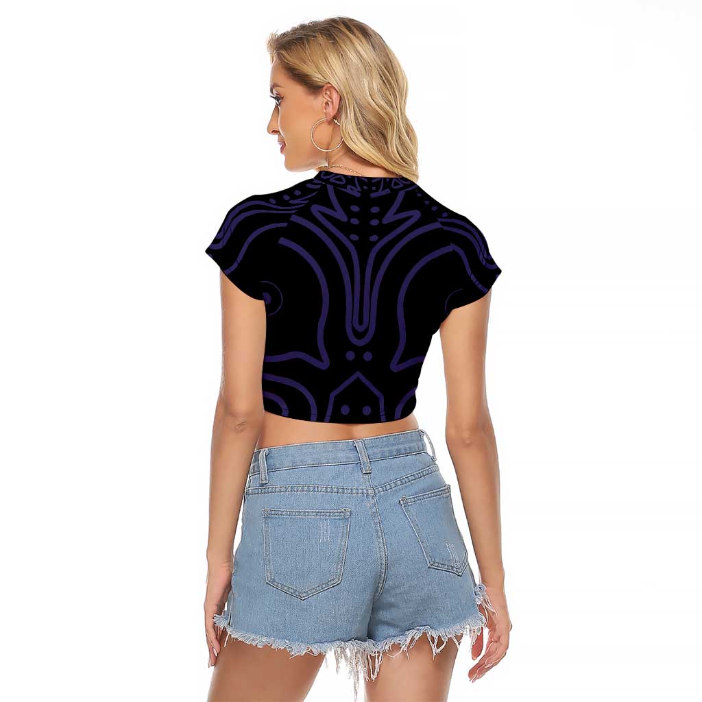 Majora’s Mask Zelda Raglan Cropped T Shirt Abtract Style