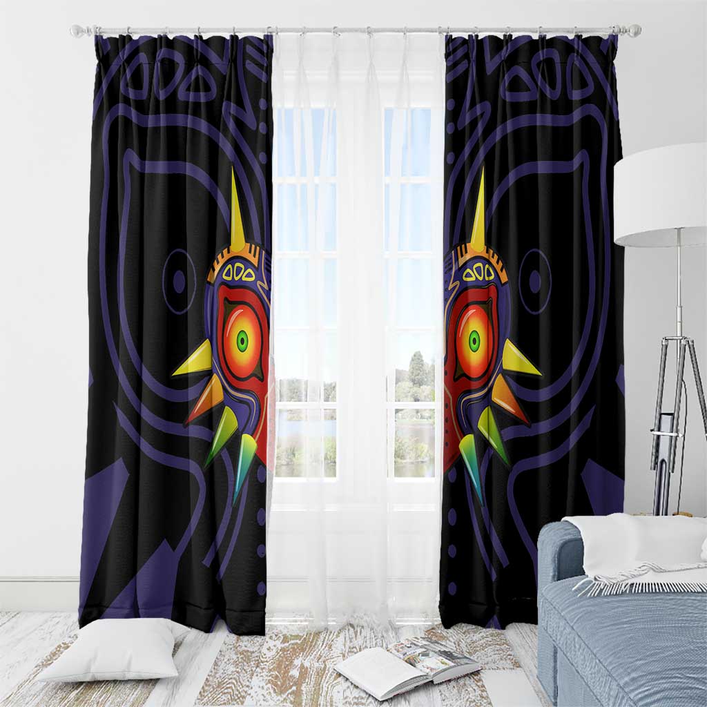 Majora’s Mask Zelda Window Curtain Abtract Style