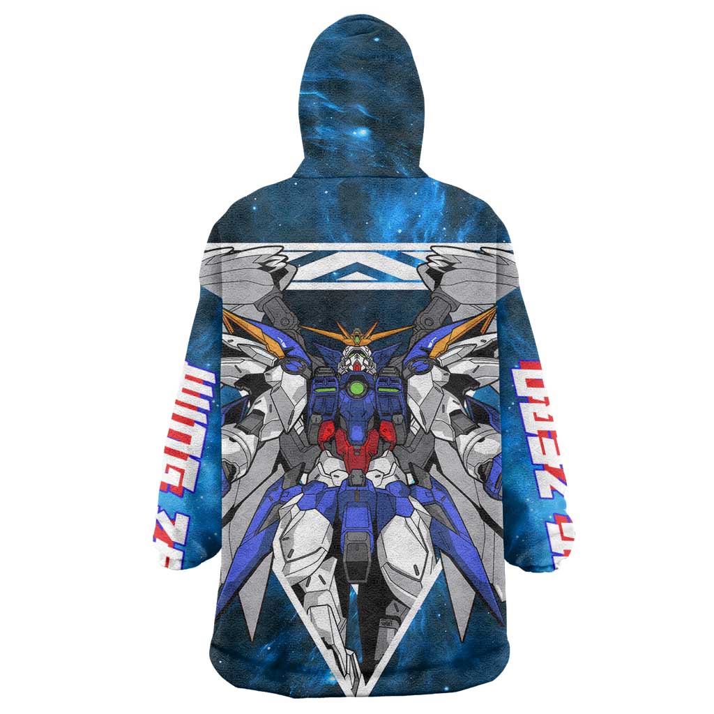 Wing Zero Gundam Wearable Blanket Hoodie Anime Style