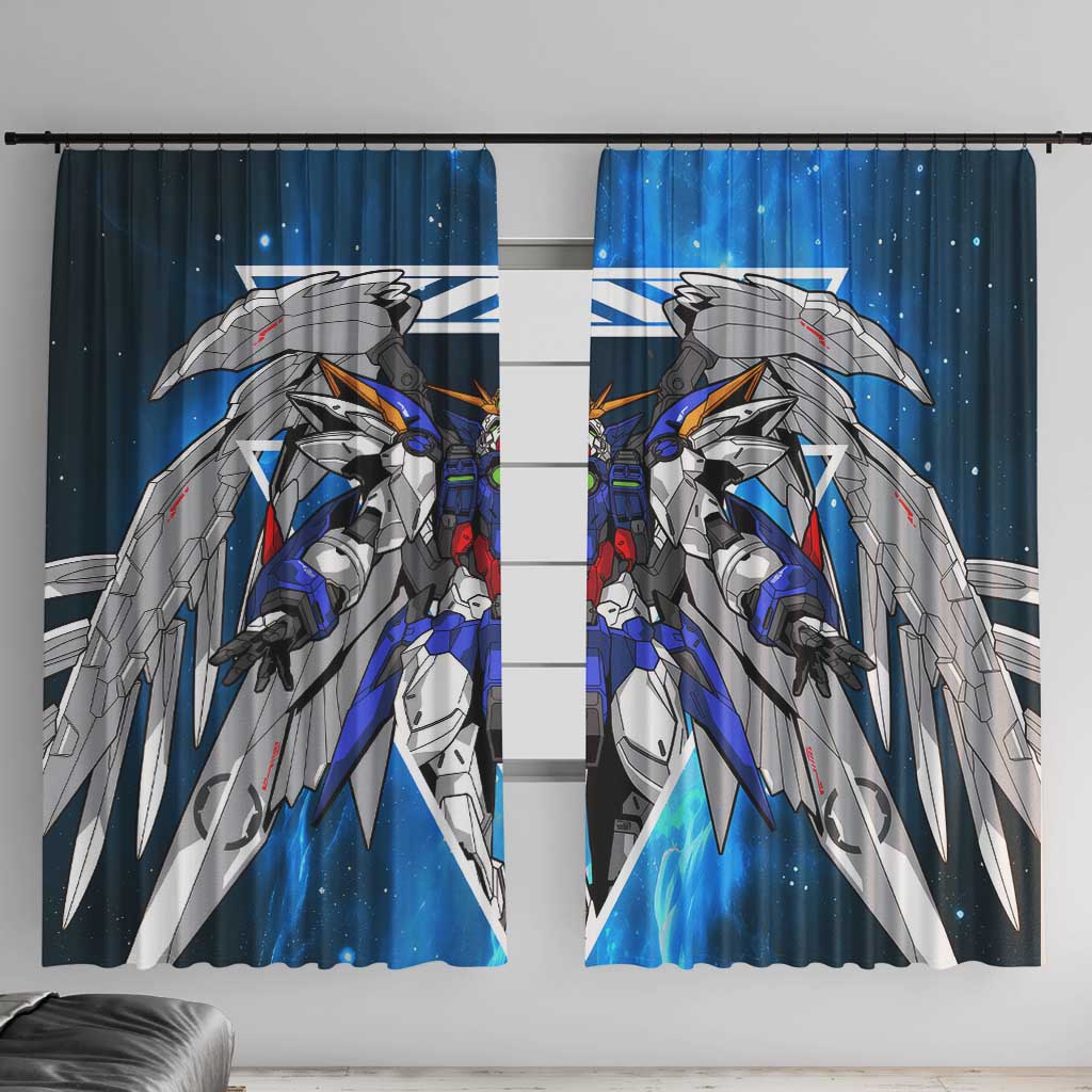 Wing Zero Gundam Window Curtain Anime Style