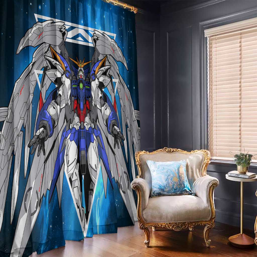 Wing Zero Gundam Window Curtain Anime Style