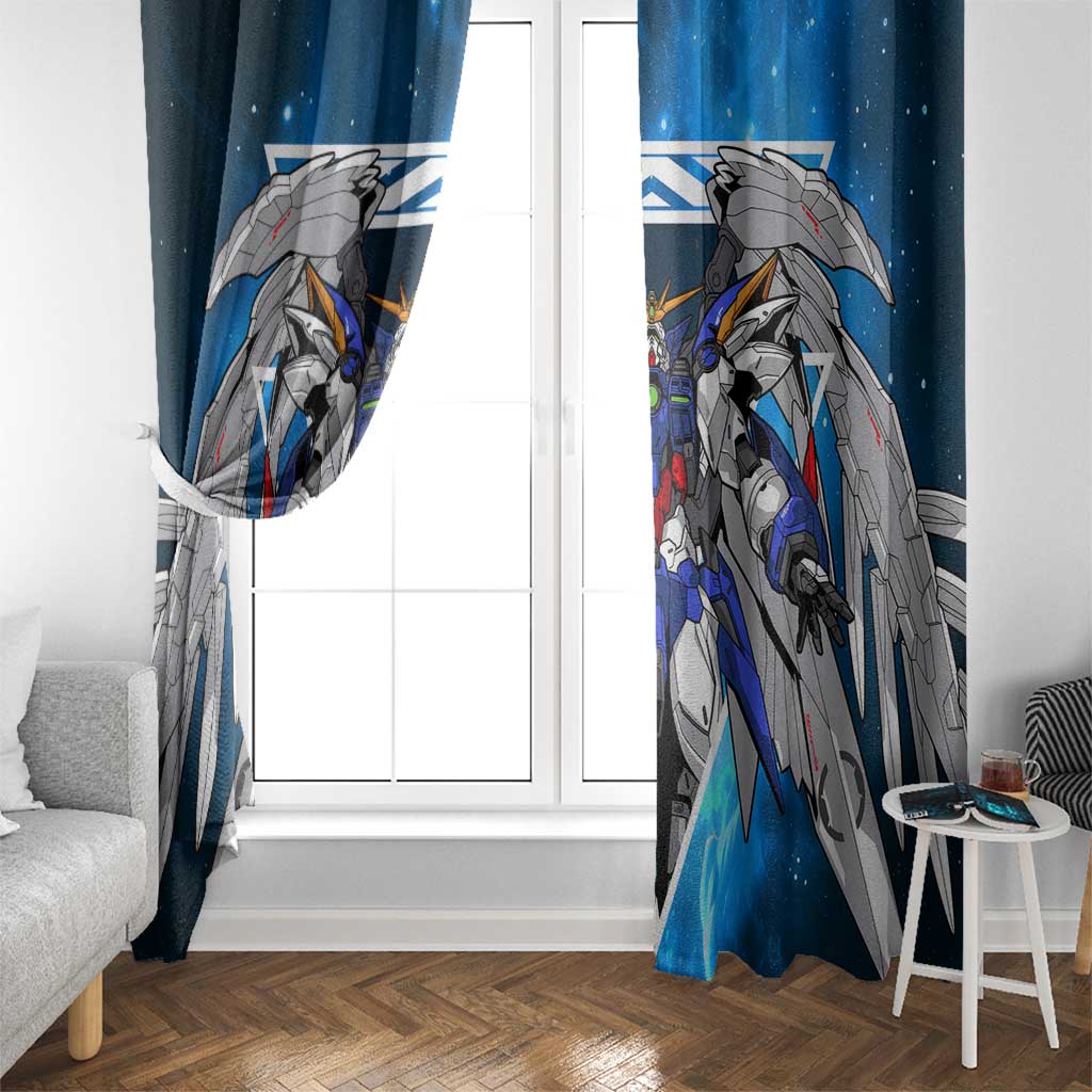 Wing Zero Gundam Window Curtain Anime Style