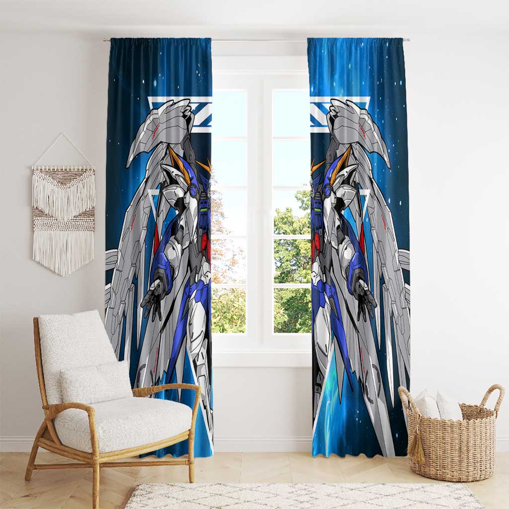 Wing Zero Gundam Window Curtain Anime Style