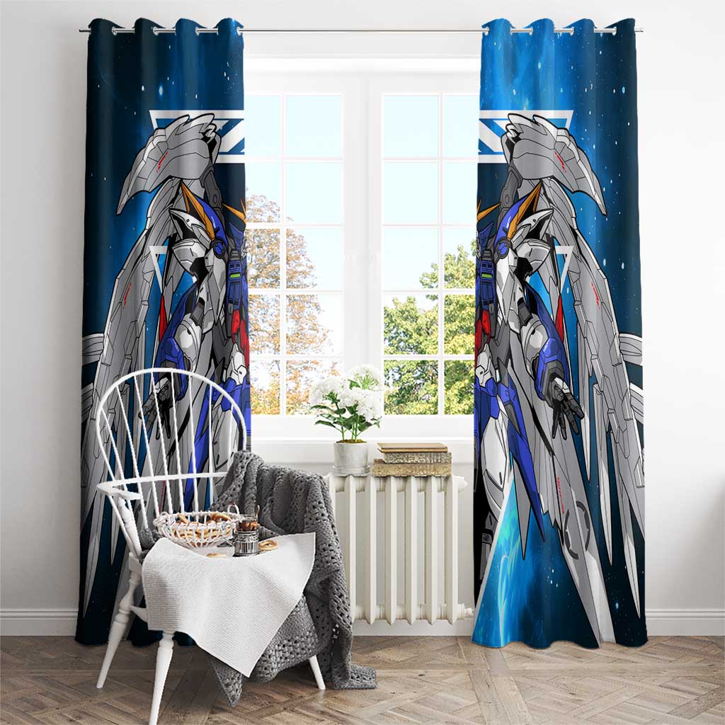 Wing Zero Gundam Window Curtain Anime Style