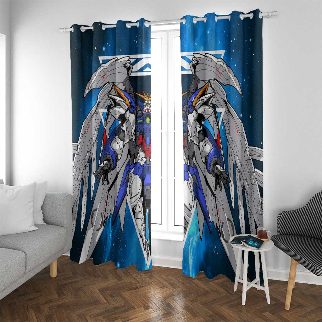 Wing Zero Gundam Window Curtain Anime Style