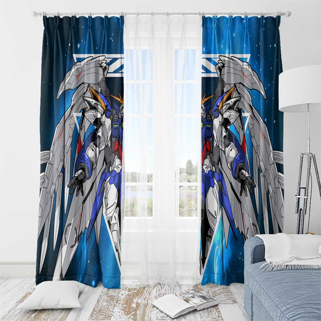 Wing Zero Gundam Window Curtain Anime Style