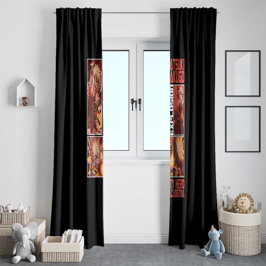 Katsuki Bakugo My Hero Academia Window Curtain Anime Style
