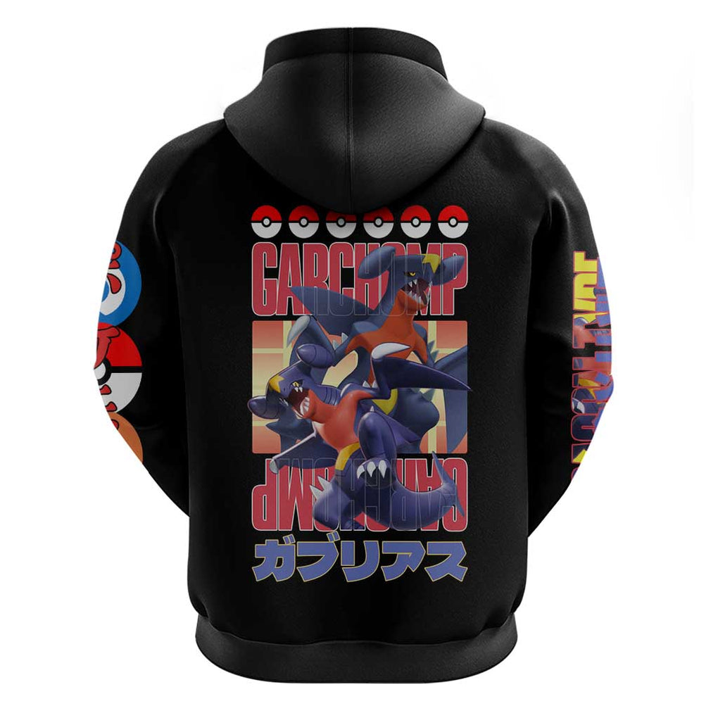 Garchomp Poke Hoodie Anime Style