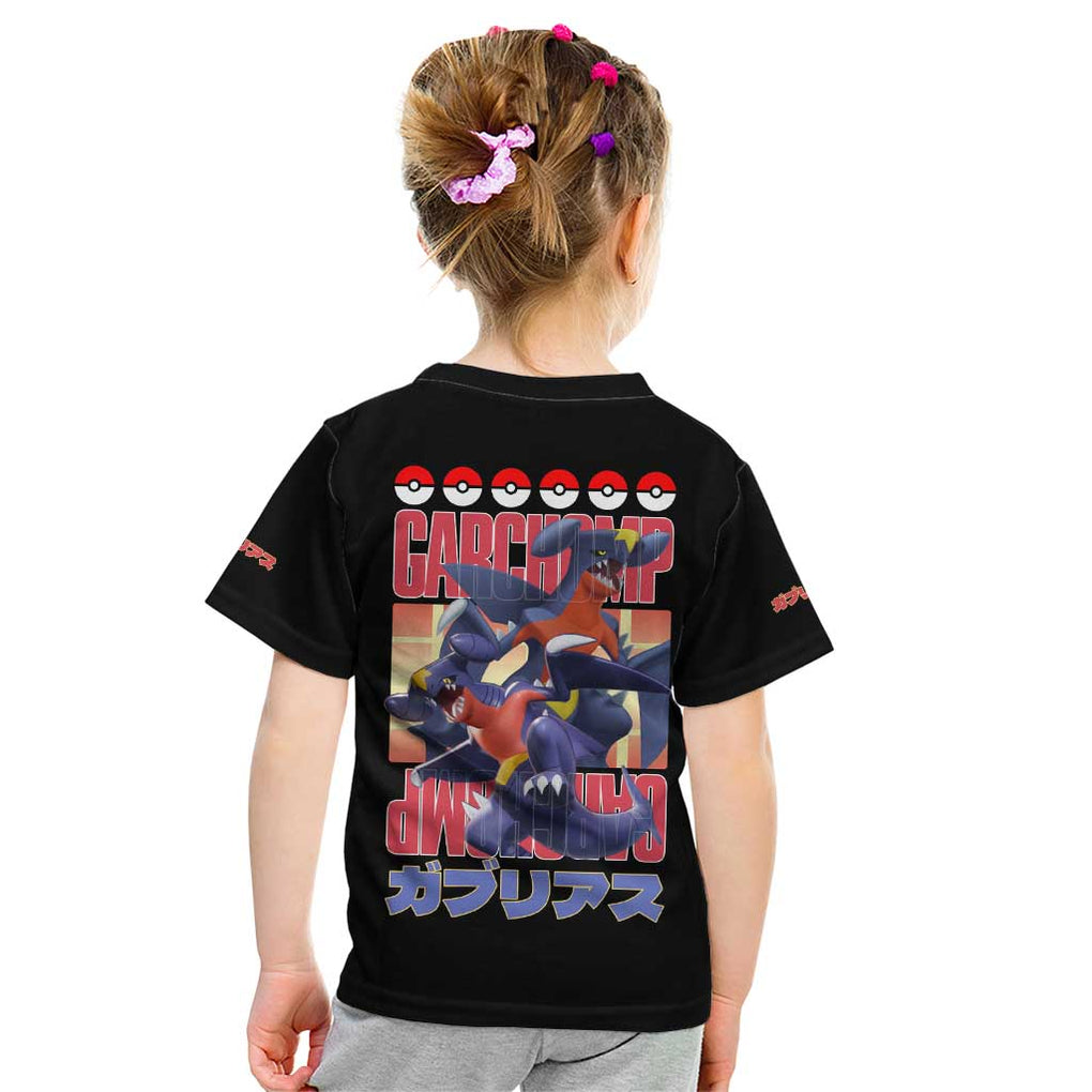 Garchomp Poke Kid T Shirt Anime Style