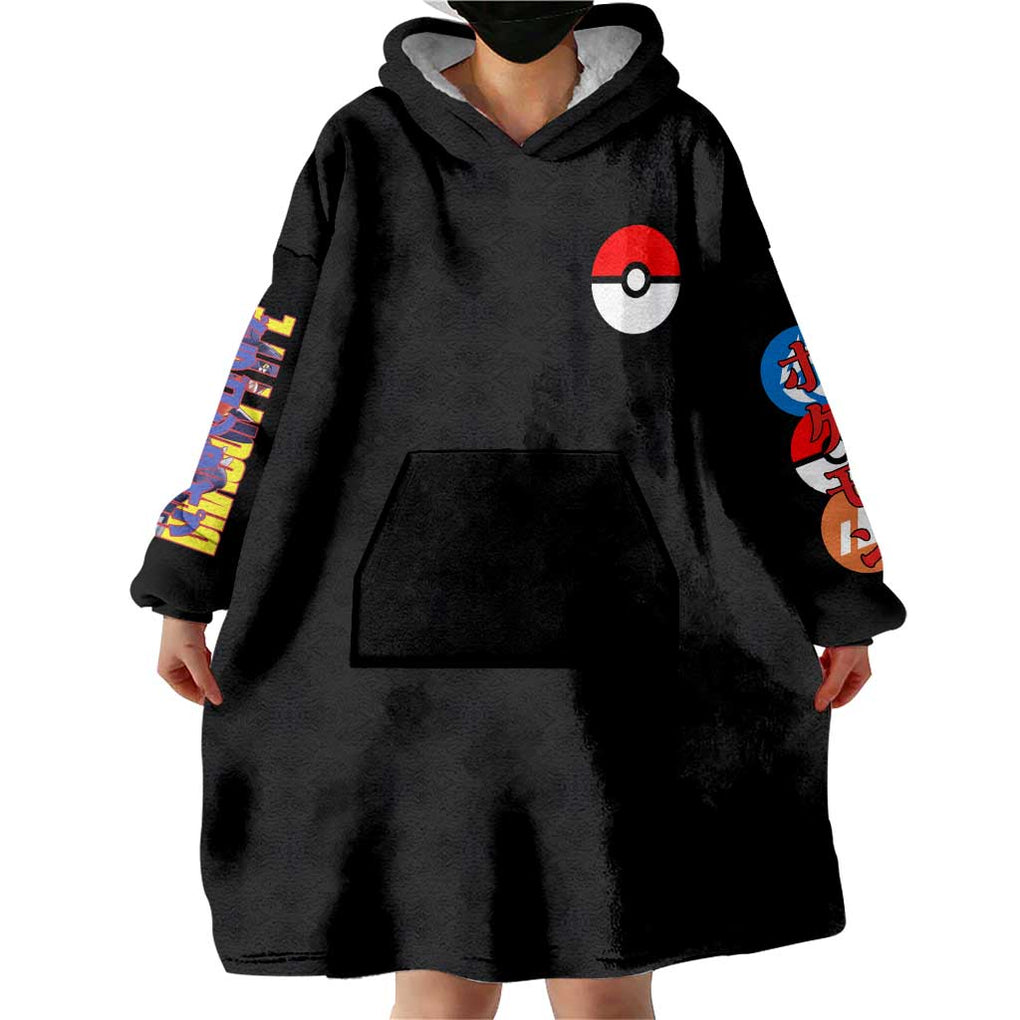 Garchomp Poke Wearable Blanket Hoodie Anime Style