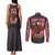 Misato Katsuragi Neon Genesis Evangelion Couples Matching Tank Maxi Dress and Long Sleeve Button Shirt Anime Style