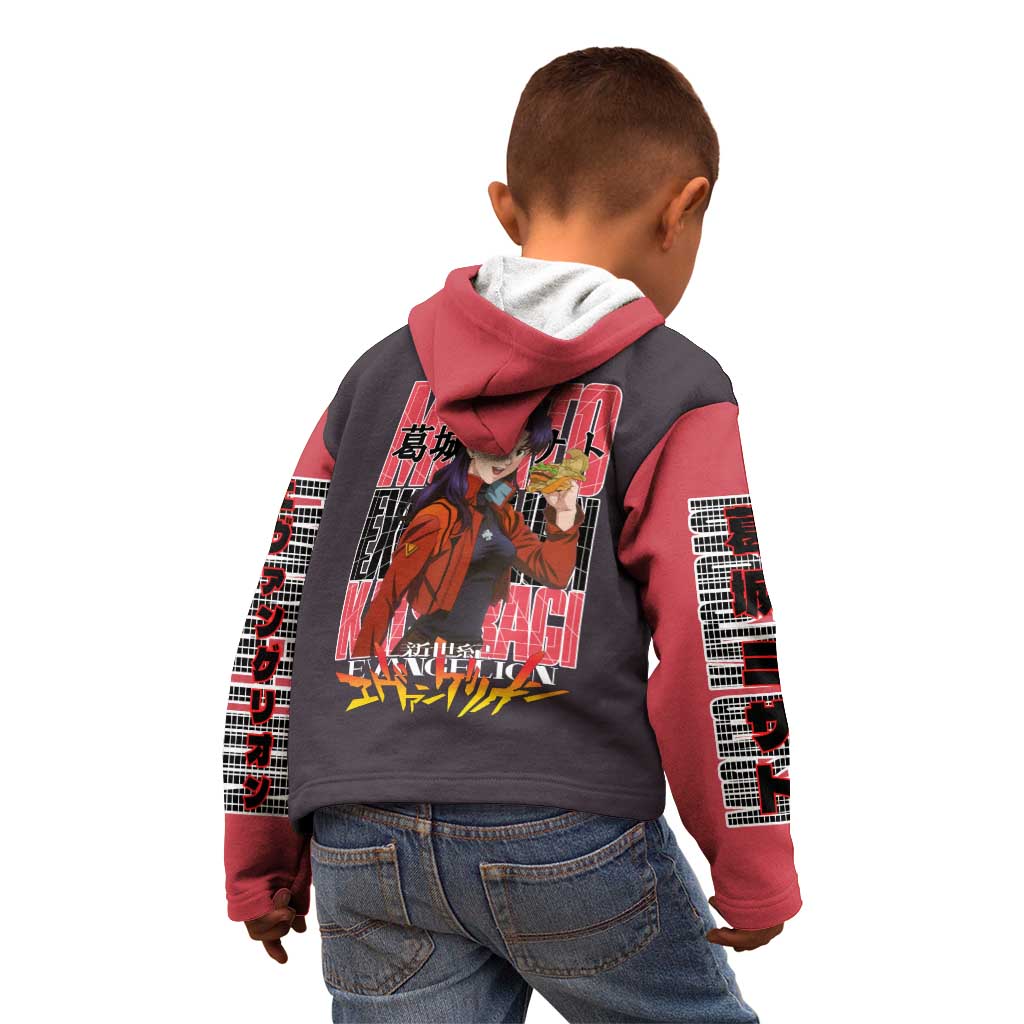 Misato Katsuragi Neon Genesis Evangelion Kid Hoodie Anime Style