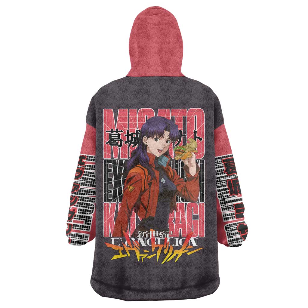 Misato Katsuragi Neon Genesis Evangelion Wearable Blanket Hoodie Anime Style