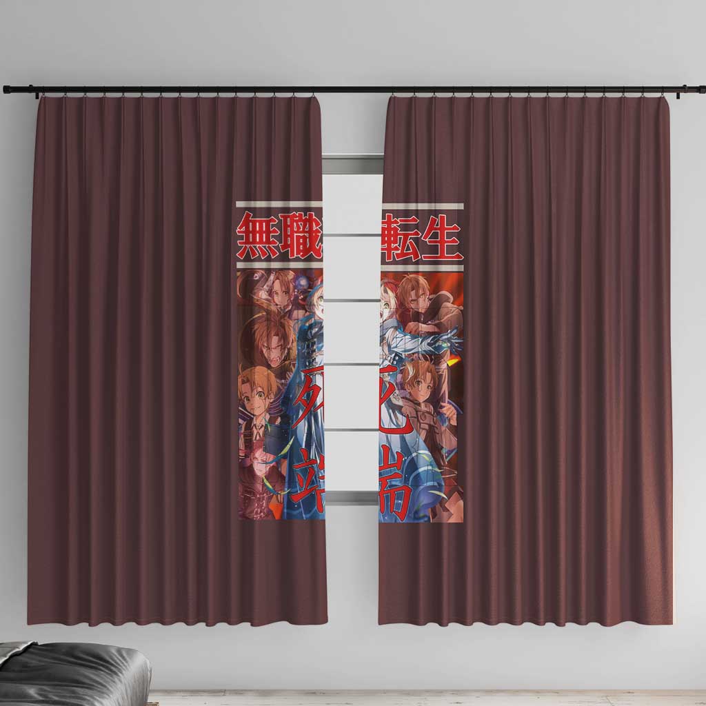 Rudeus Greyrat Mushoku Tensei Window Curtain Anime Style